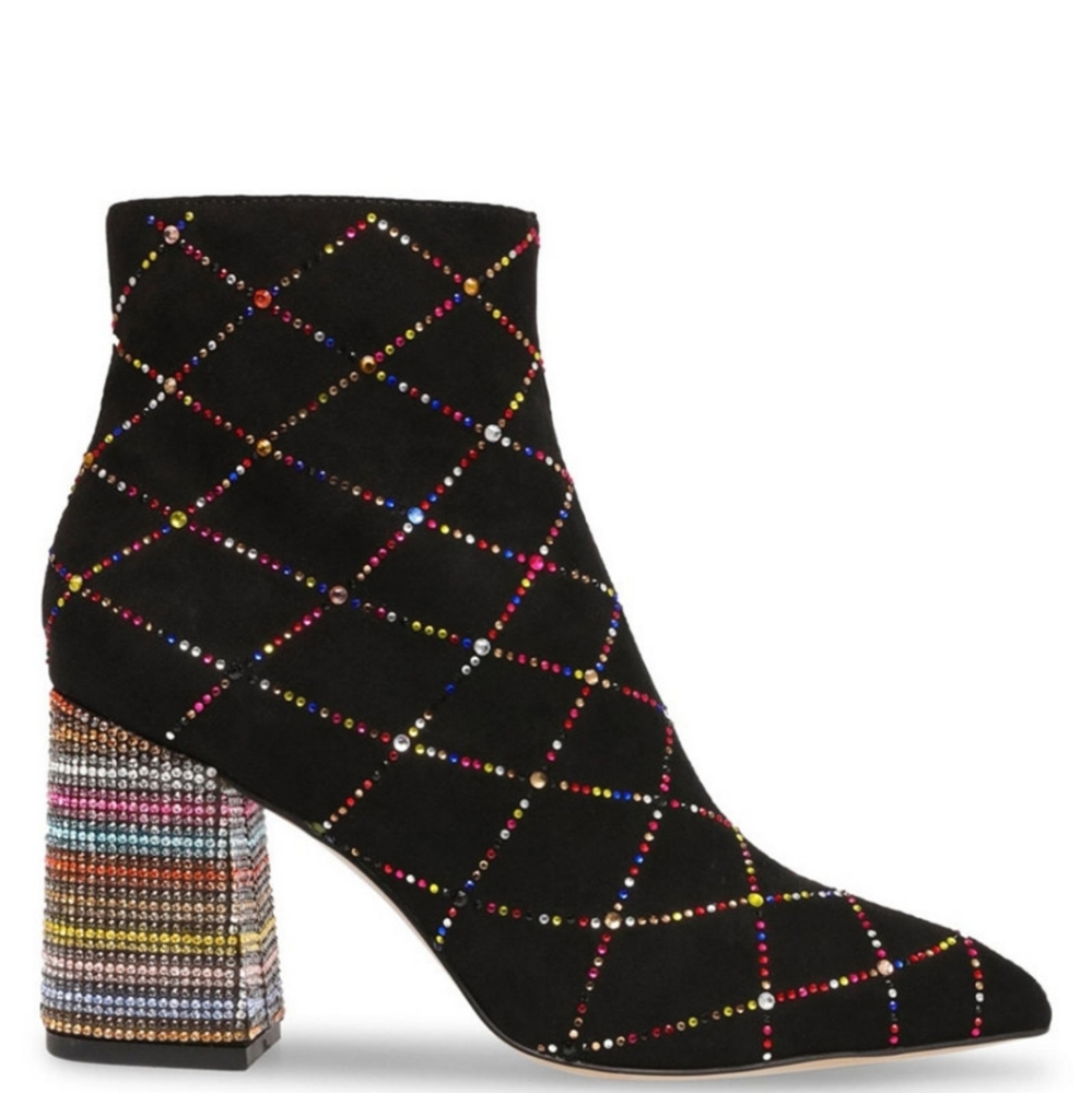 Betsey Johnson multicolored heeled boots